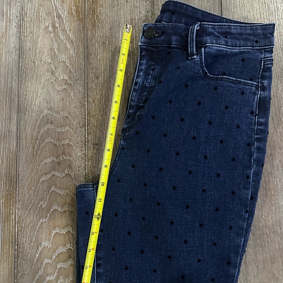 Talbots Flawless Dark Blue Polka Dot Jeans - Picture 8 of 11